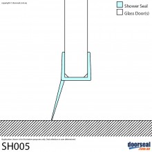 SH005 Shower Screen Seal (10mm glass)